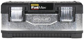 Stanley FMST20061 Tool Box, 4.4 gal, Metal/Plastic, Black/Gray, 2-Compartment